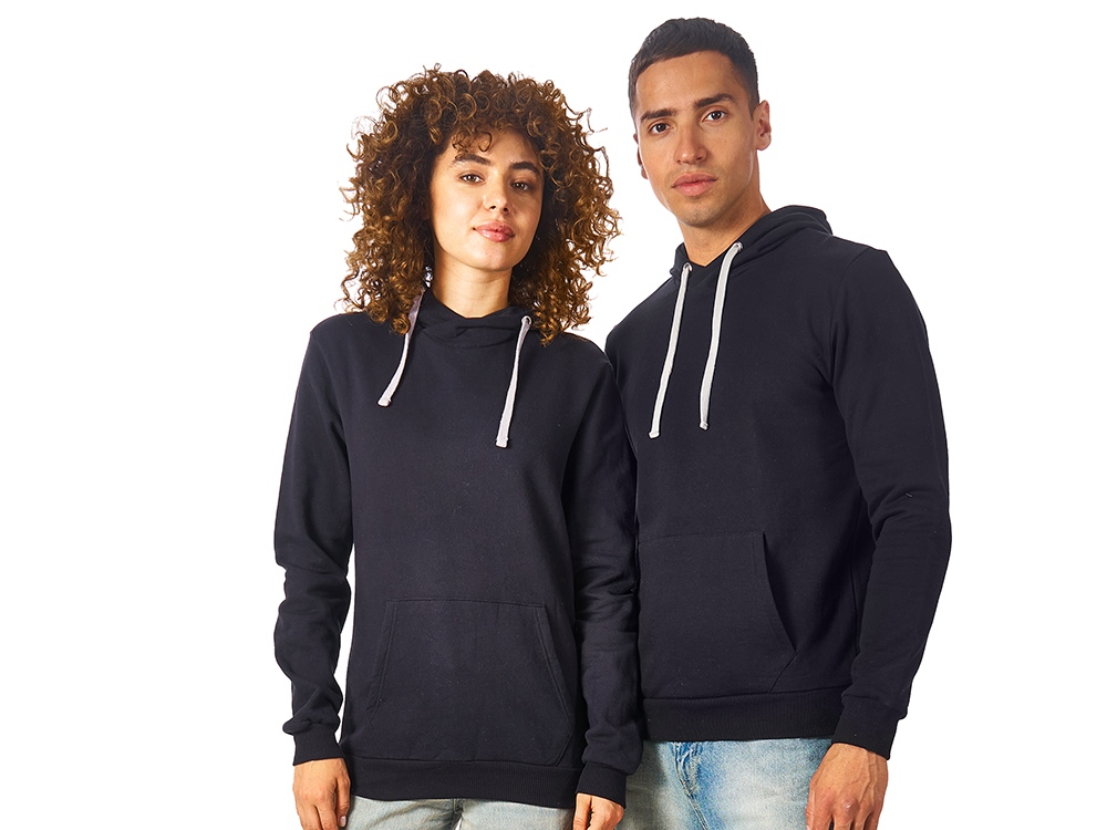 Толстовка унисекс Stream с капюшоном, черный-0