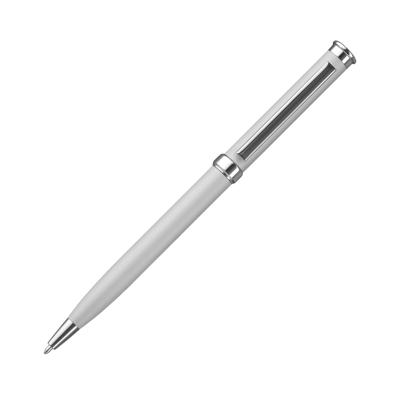 Шариковая ручка Бенуа (Benua), серебряная-1