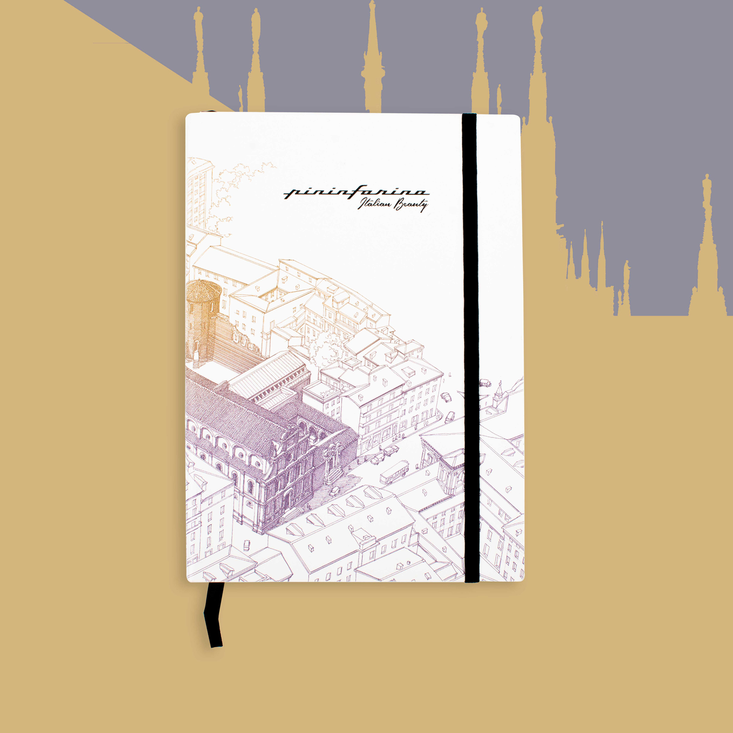 Блокнот линованный Pininfarina ITALIAN BEAUTY MILANO из каменной бумаги, А5-2