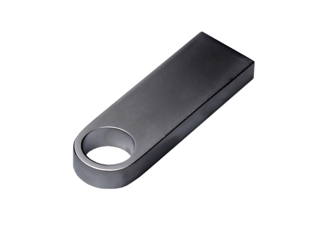 USB 3.0-флешка на 128 Гб с мини чипом и круглым отверстием, серебристый-1