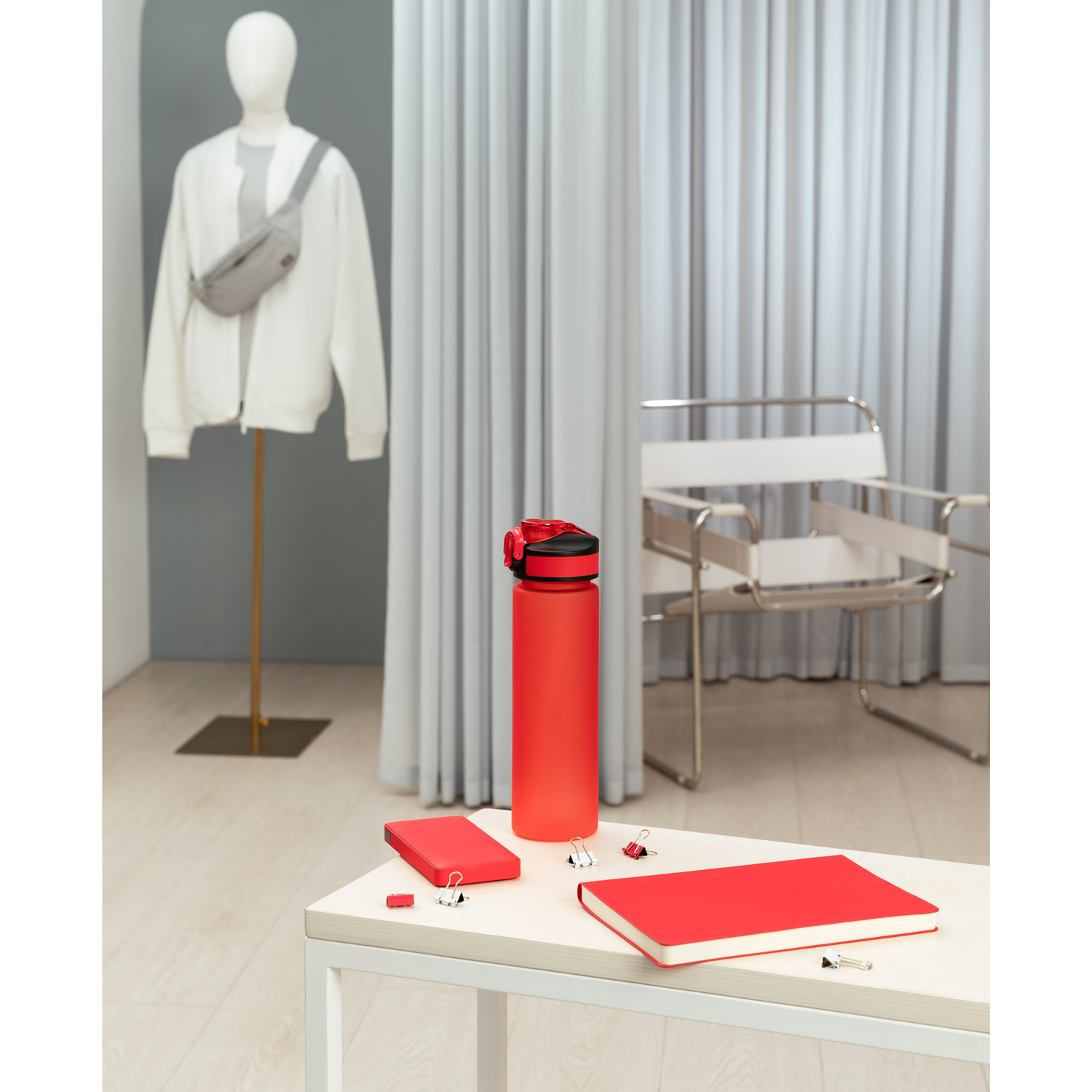 Ежедневник Спарк (Spark) недатированный, красный (без упаковки, без стикера)-11