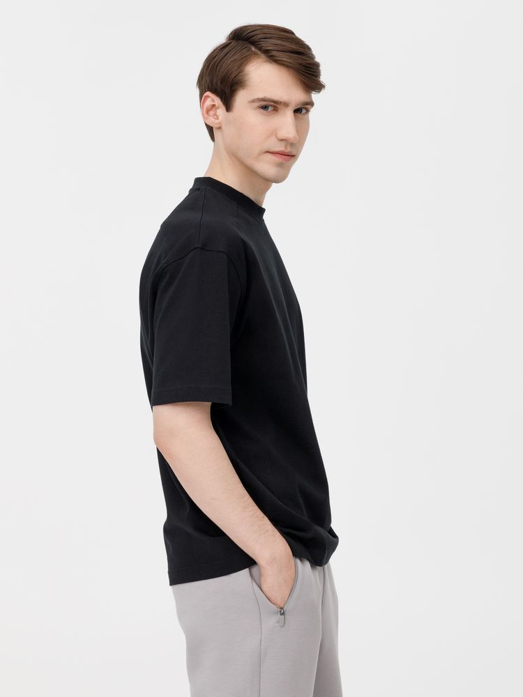 Футболка оверсайз унисекс Sideline, черная-5