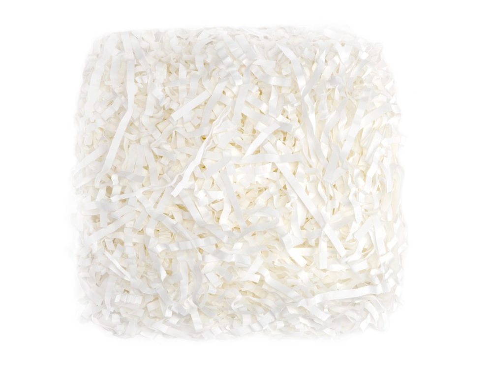 Бумажный наполнитель 30г, белый (прямая бумага)-0