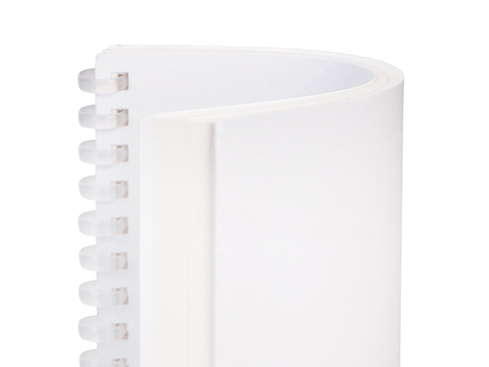 Блокнот на мягкой спирали А5 Sahara, 60 листов 70 гр/м2, белый-3