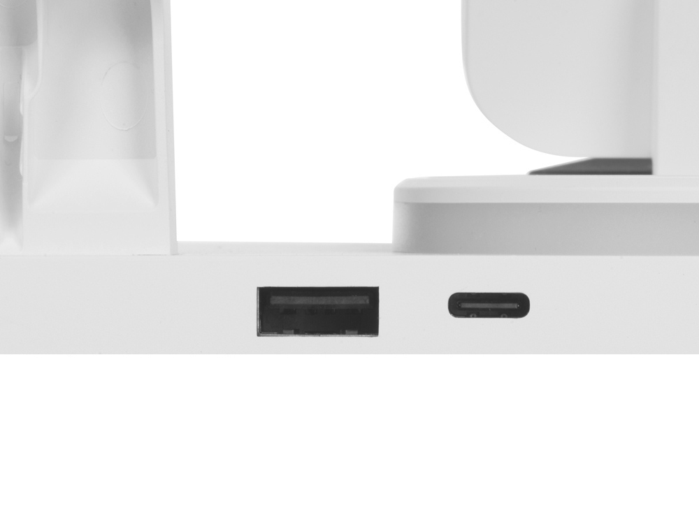 Складная зарядная станция с беспроводной зарядкой Flashport, 15 Вт, белый-12