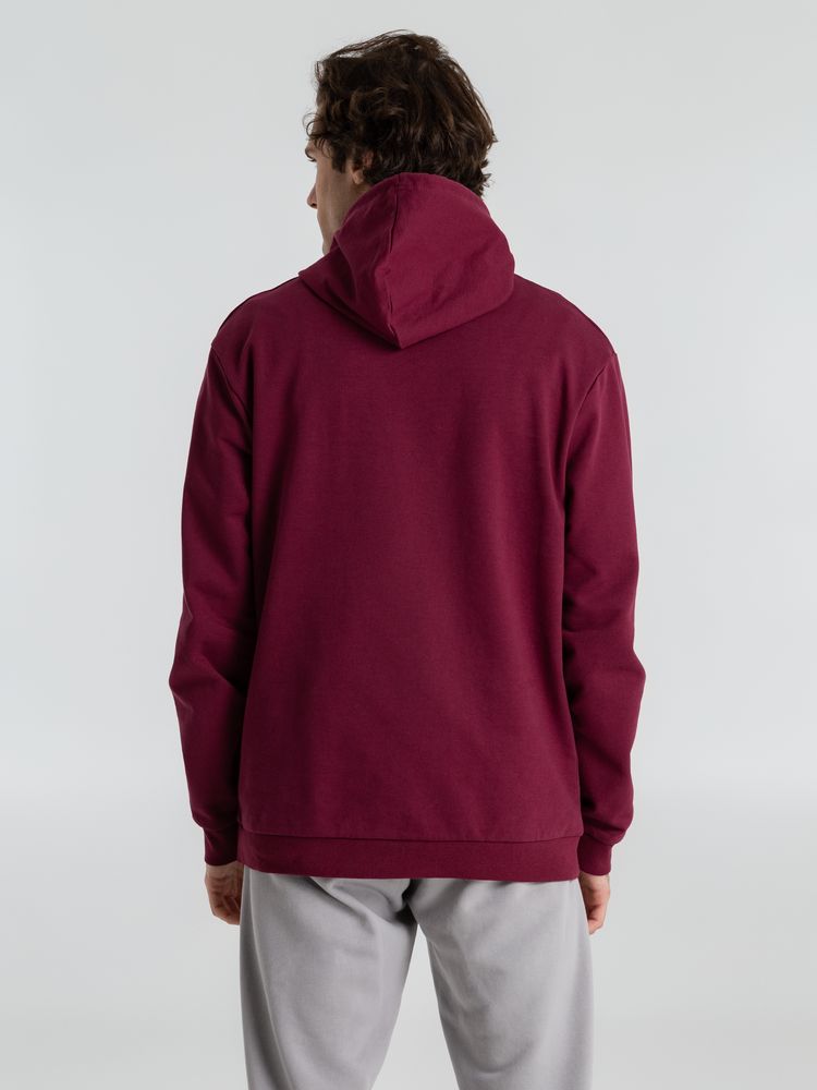 Толстовка с капюшоном унисекс Hoodie, бордовая-9