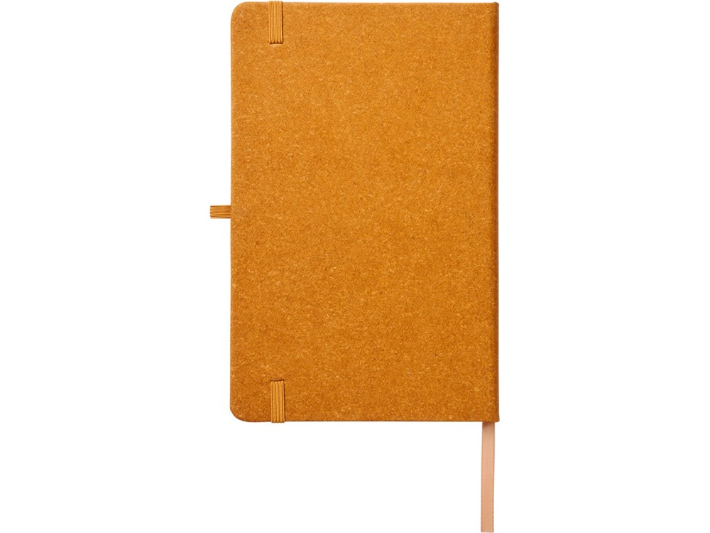 Блокнот Atlana размером A5 с отделкой из кусочков кожи, светло-коричневый-2