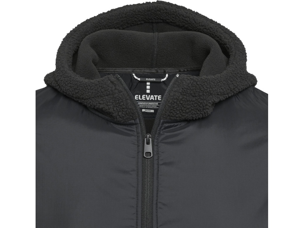 Evans трикотажная толстовка из искусственного меха унисекс - сплошной черный-3