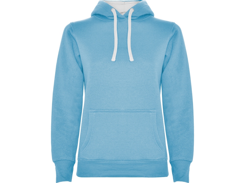 Толстовка с капюшоном Urban женская, небесно-голубой/белый-0