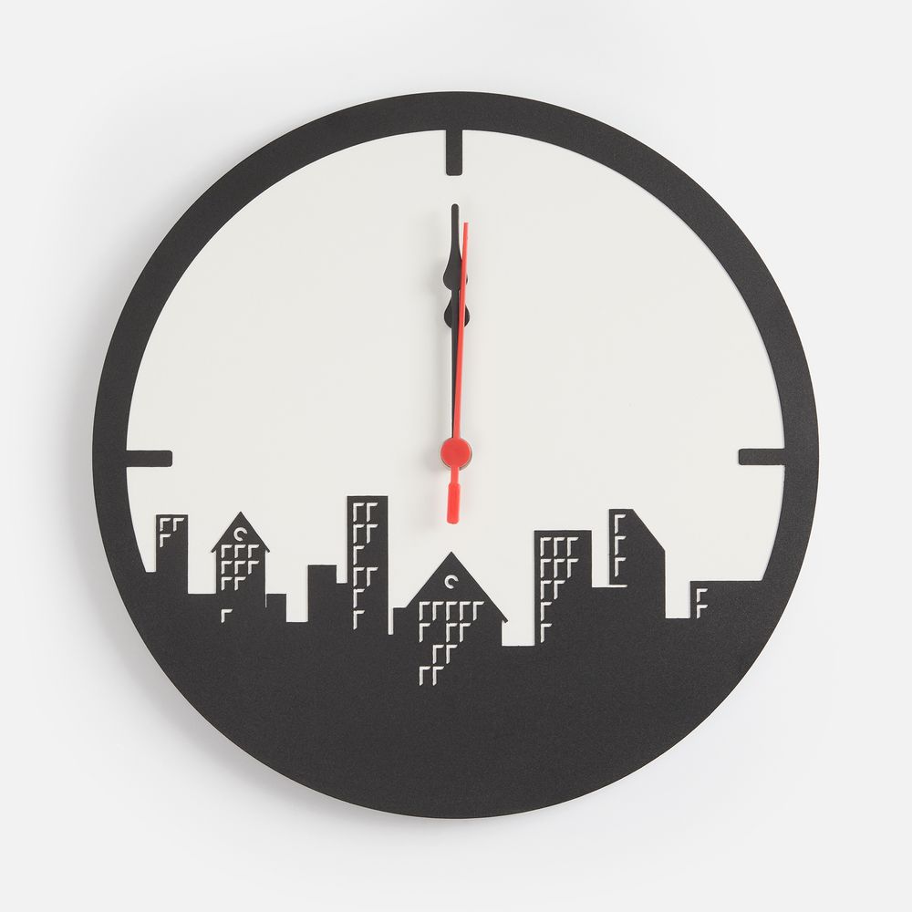Часы «Города», черные-1