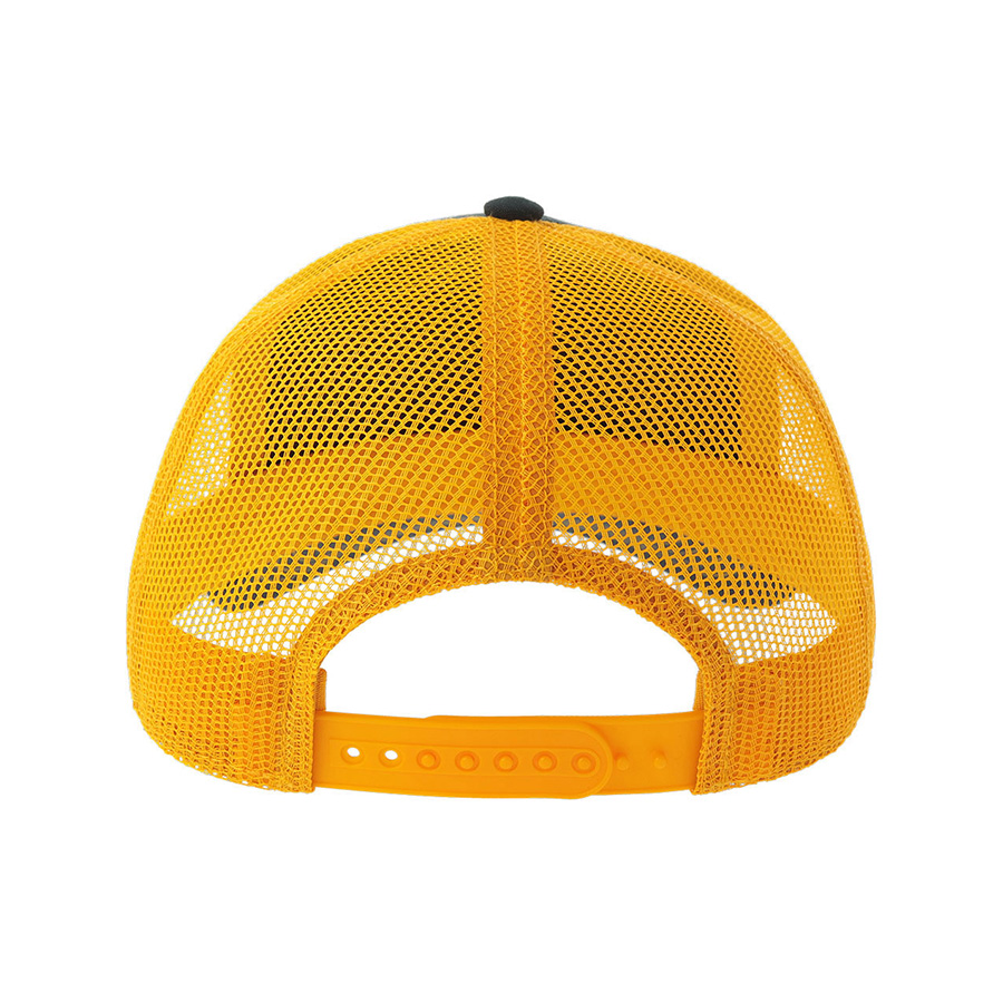 Бейсболка RAPPER CANVAS-S, 5 клиньев, пластиковая застёжка, темно-синий, желтый-3