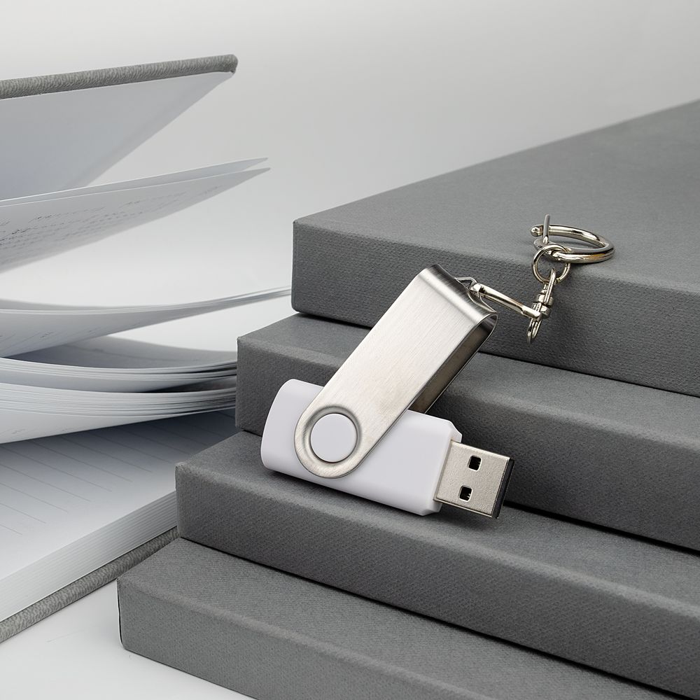 Флешка Twist, белая, 8 Гб-4