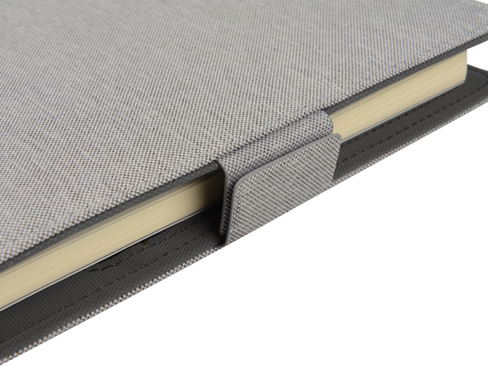 Органайзер с беспроводной зарядкой 5000 mAh Powernote, светло-серый-7