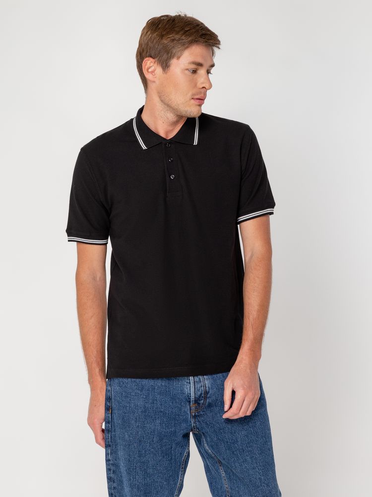 Рубашка поло Virma Stripes, черная-3