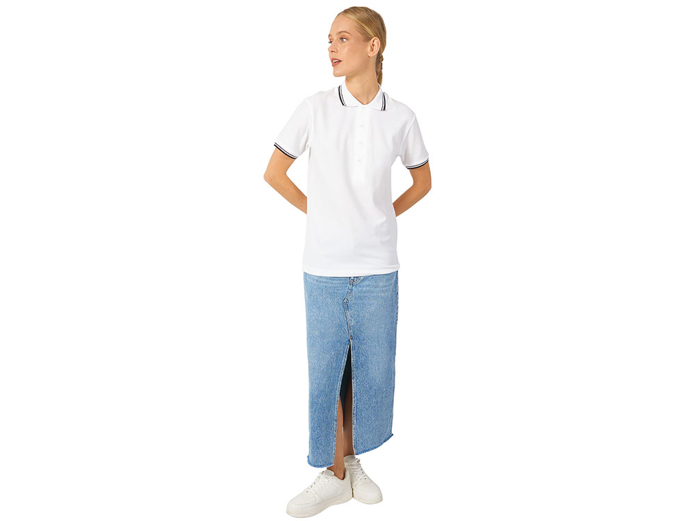 Рубашка поло Erie женская, белый-3