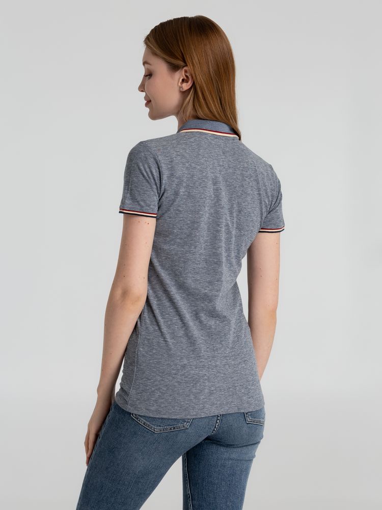 Рубашка поло женская Paname Women, голубой меланж-5