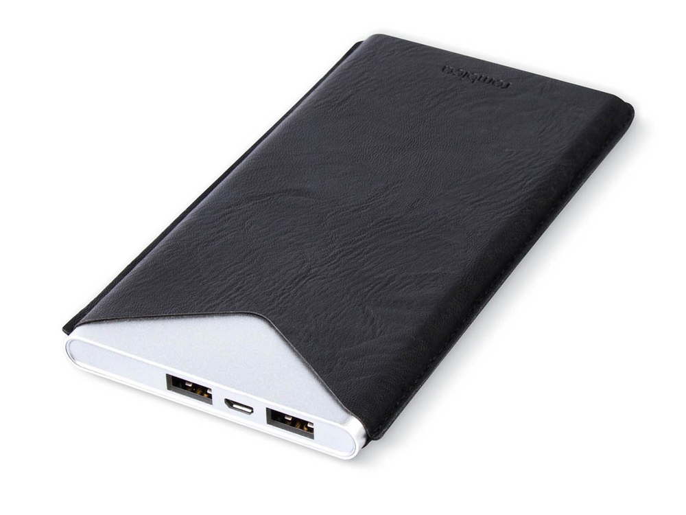 Внешний аккумулятор Rombica NEO AX100L, 10 000 мАч, алюминий, серебристый, чехол-3