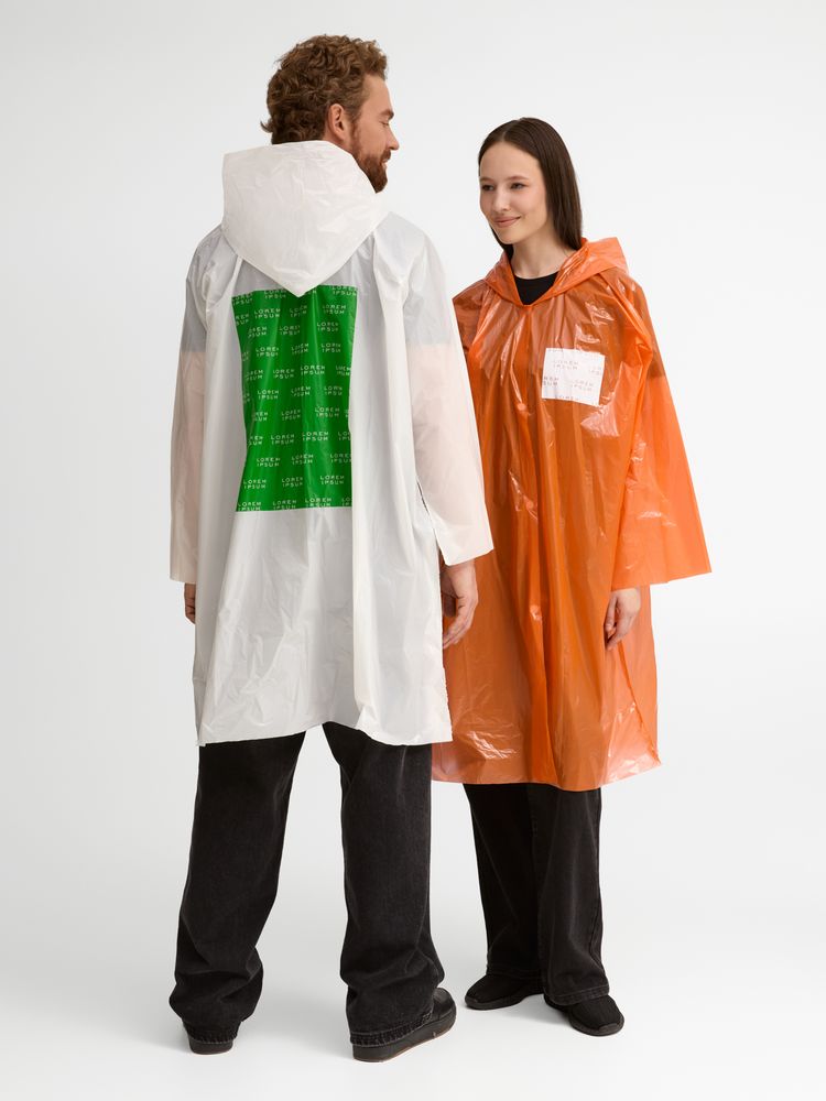 Дождевик-плащ BrightWay с печатью в один цвет на заказ-1