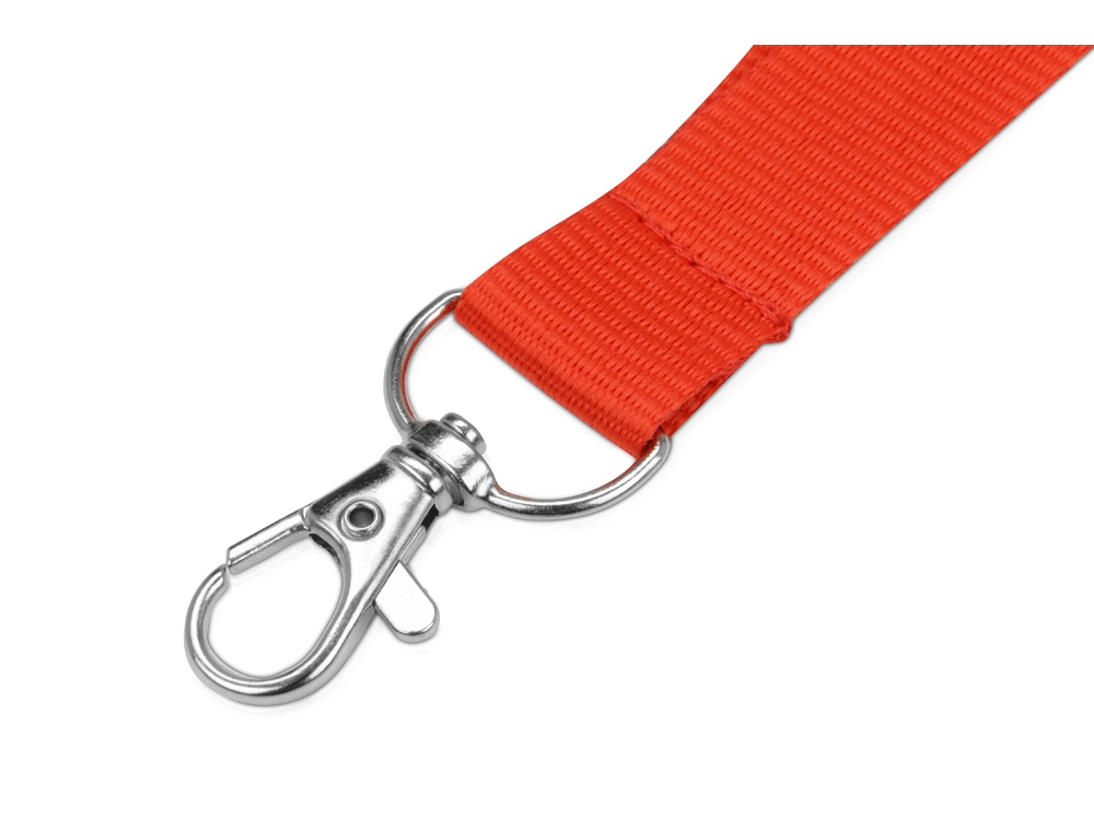 Ланьярд с карабином, красный-1