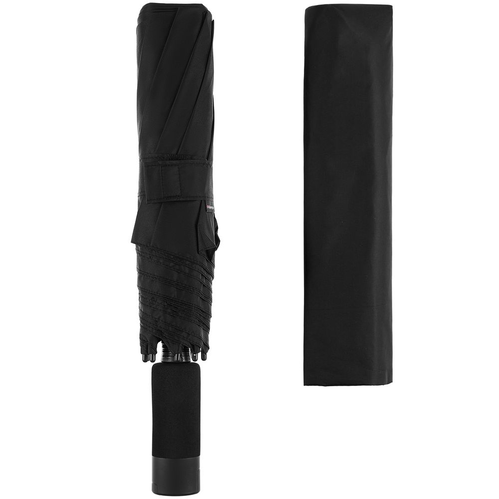 Складной зонт U.090, черный-2