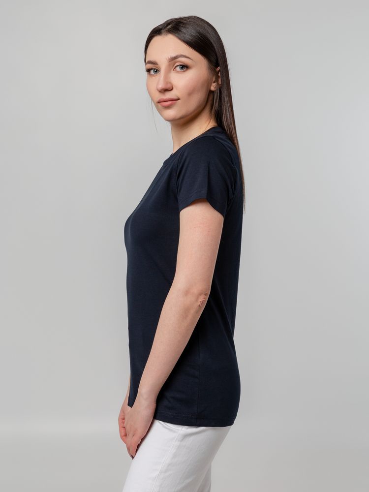 Футболка женская T-bolka Stretch Lady, темно-синяя (navy)-6