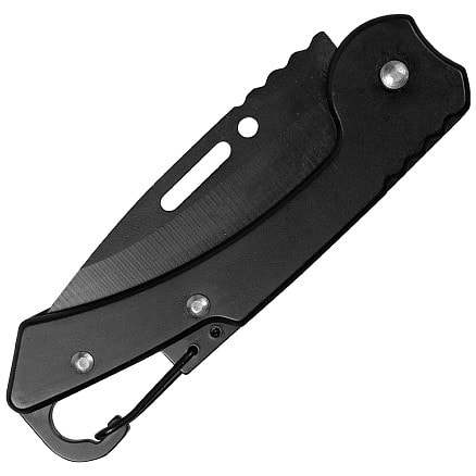 Брелок-нож карманный с карабином Tools Blackburn, Чёрный-2