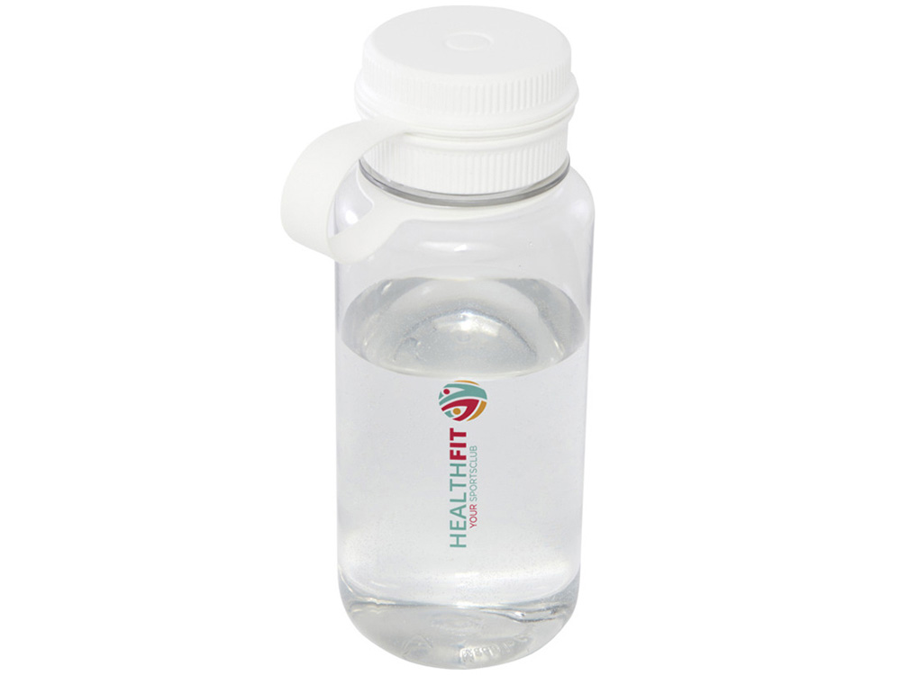 Спортивная бутылка Ryder из переработанного ПЭТ-пластика объемом 900 мл с многофункциональной крышкой, сертифицированная RCS - Белый-5