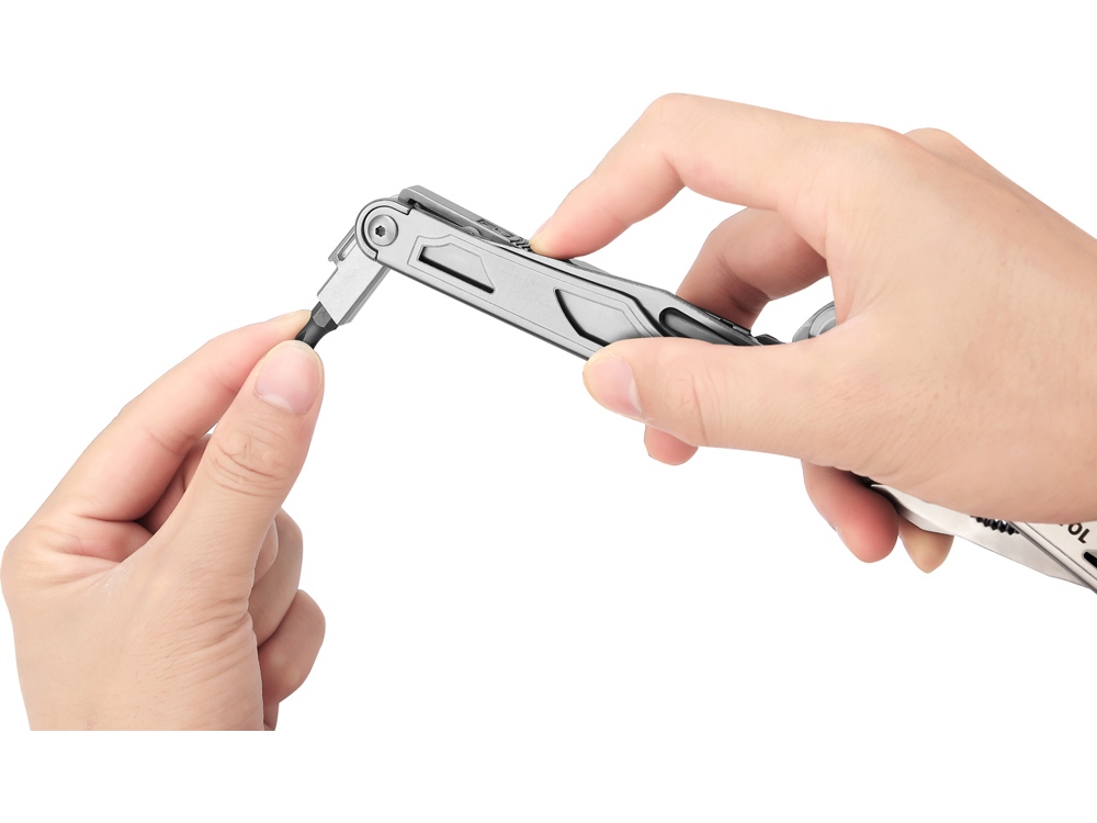 Мультитул Rocktol 29 в 1 со сменными резцами и пилой, нержавеющая сталь, нейлоновый чехол-9