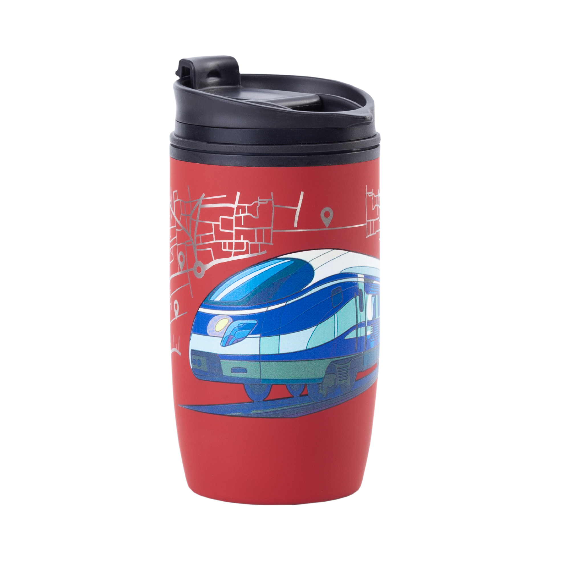 Термостакан "Unicup_Поезд" 300 мл, покрытие soft touch-0