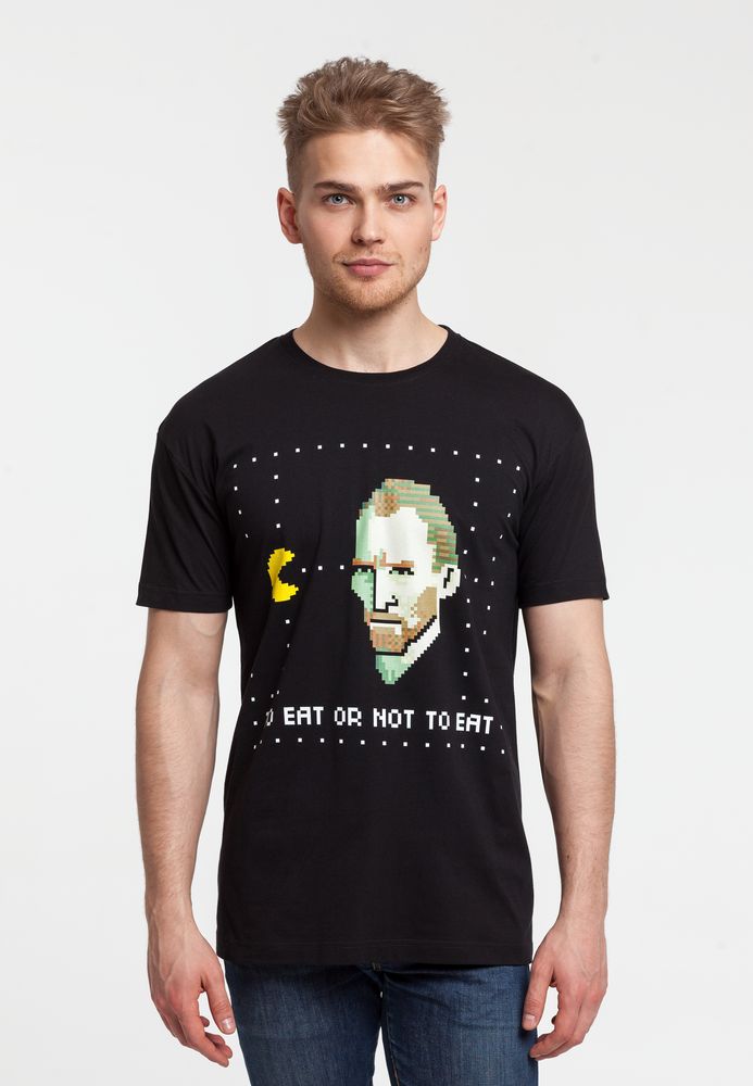 Футболка мужская «Ван-Пакман», черная-0