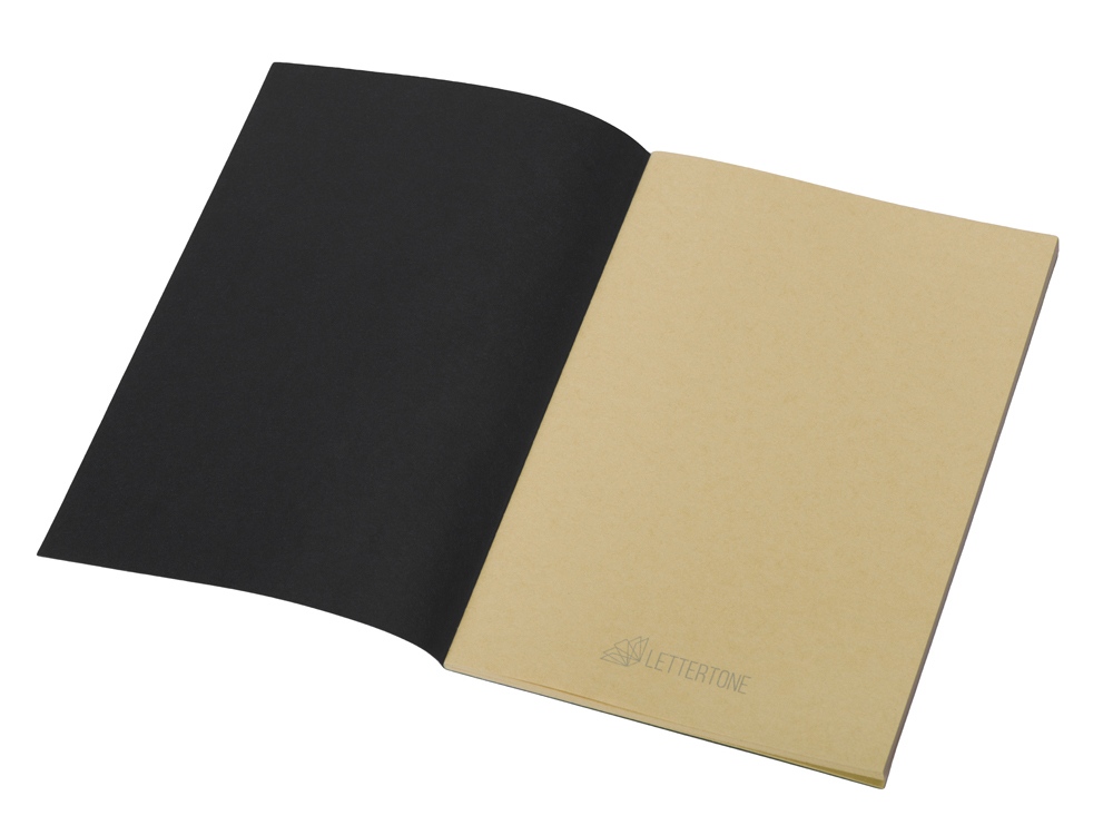 Блокнот Monet, гибкая обложка A5 из моющегося крафта, 32 листа, черный-1