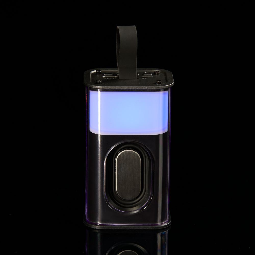 Bluetooth-колонка с подсветкой Groove, серая-7