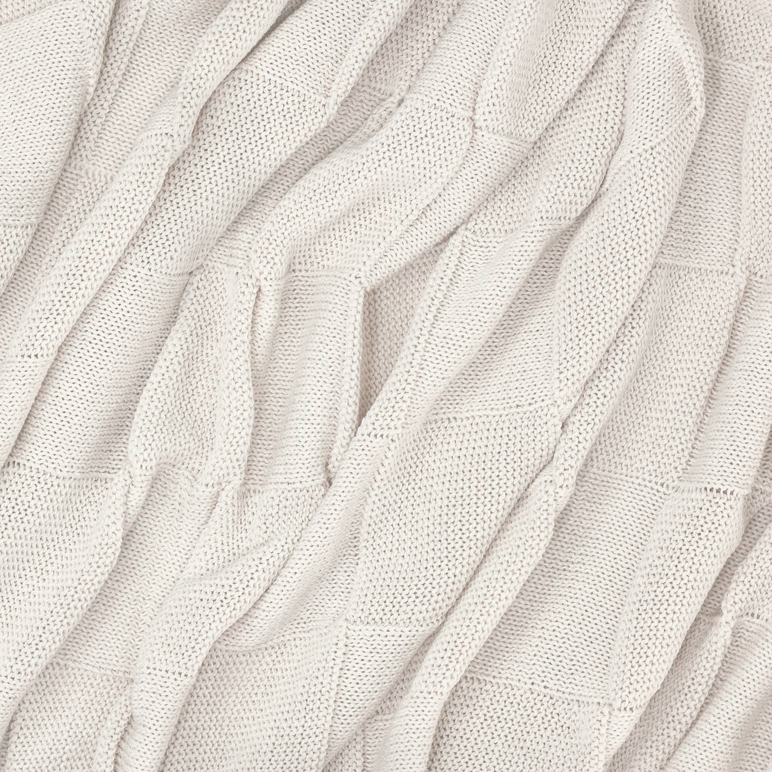 Плед Cella вязаный, бежевый (без подарочной коробки)-4