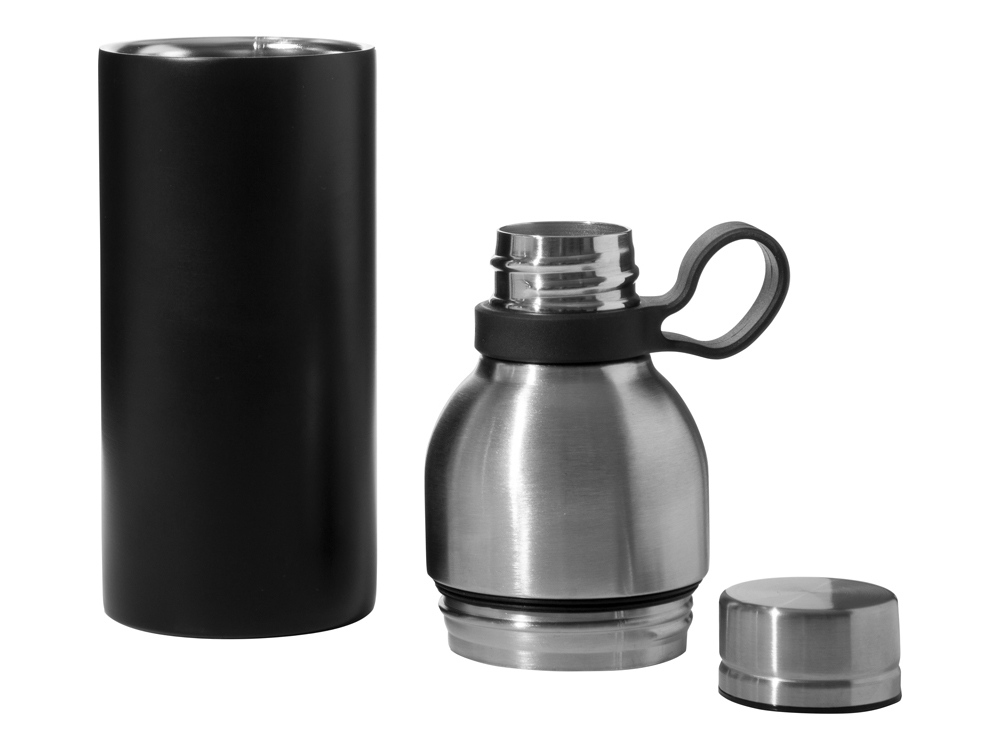 Универсальная составная термобутылка Inverse, 550 мл, черный-4