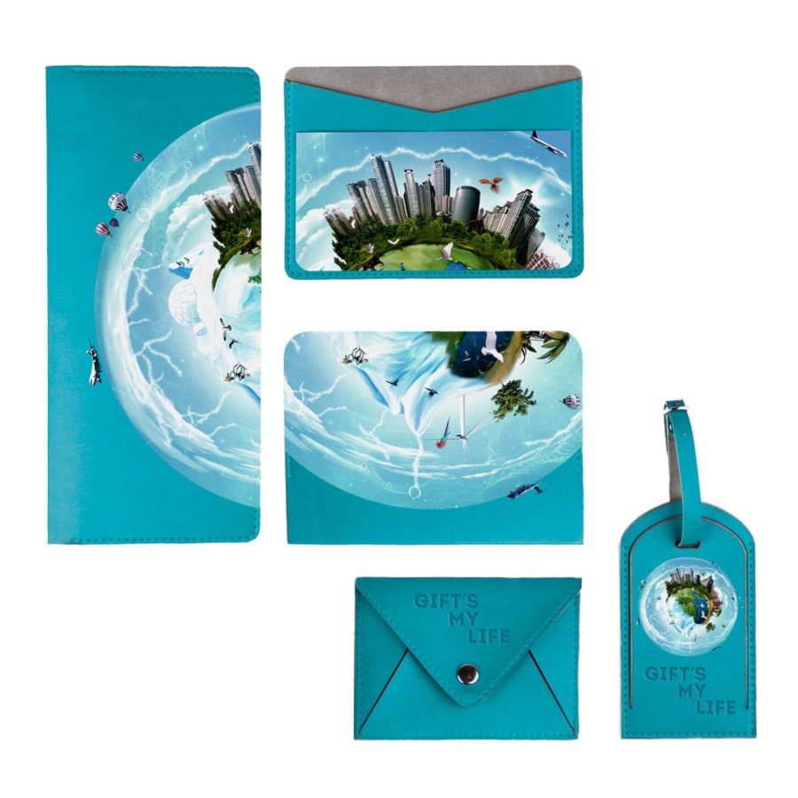 Холдер для карт SINCERITY, коллекция  ITEMS, синий-5