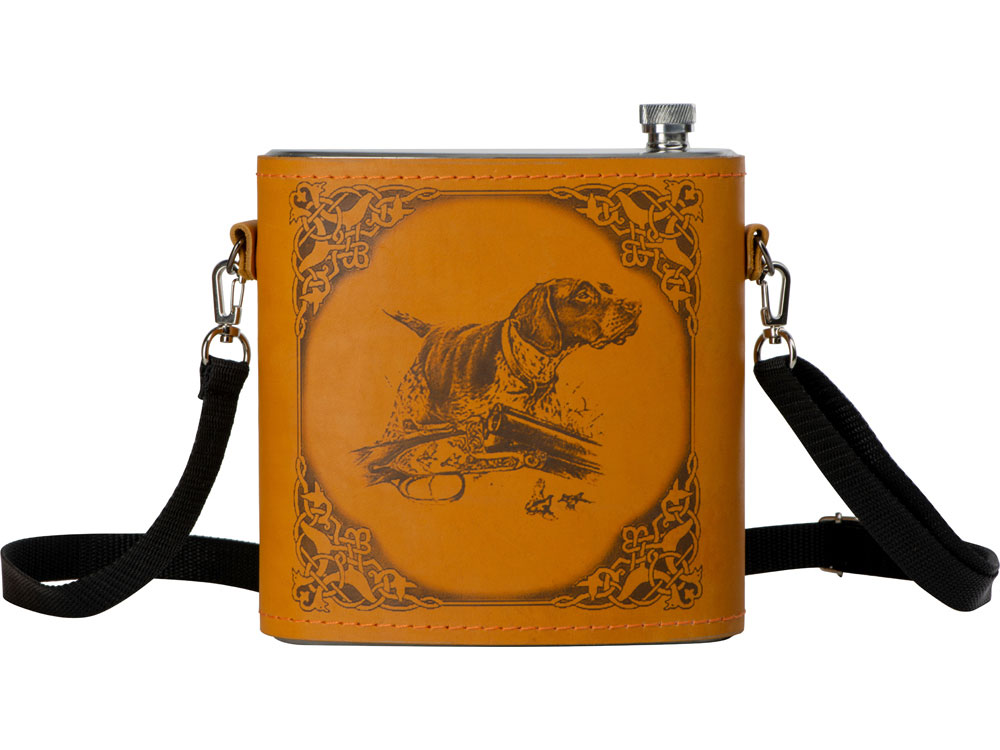 Фляга 510 (рыжая кожа), 1,5 л-2