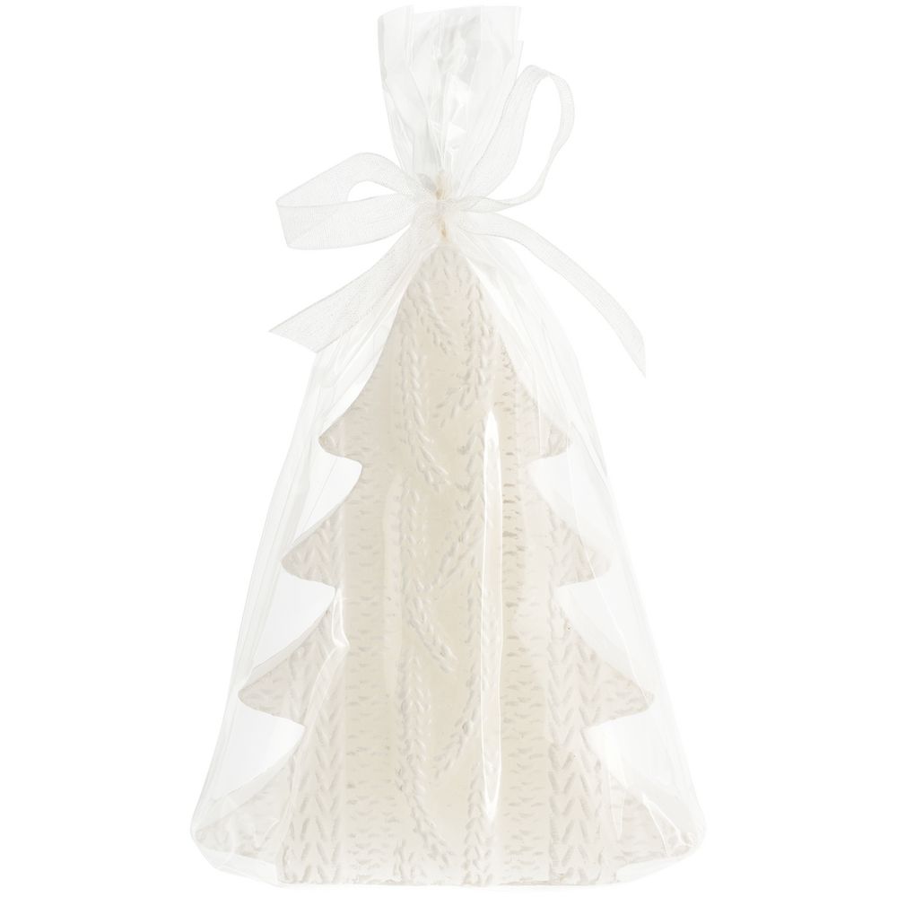 Свеча Kniteam, елка, белая-1