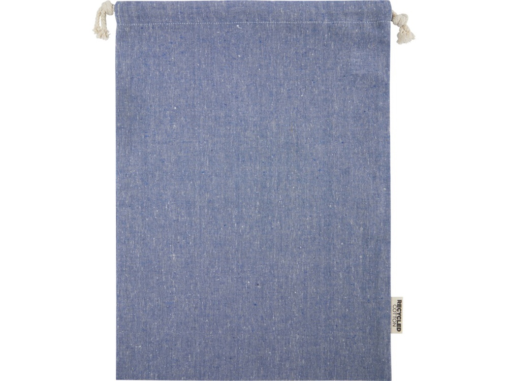 Большая подарочная сумка Pheebs объемом 4 л из хлопка плотностью 150 г/м2, синий-2