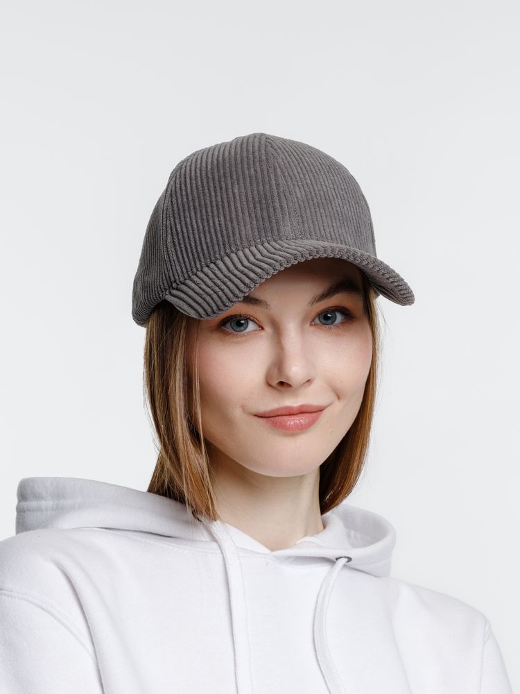 Бейсболка Soft Core, серая-5