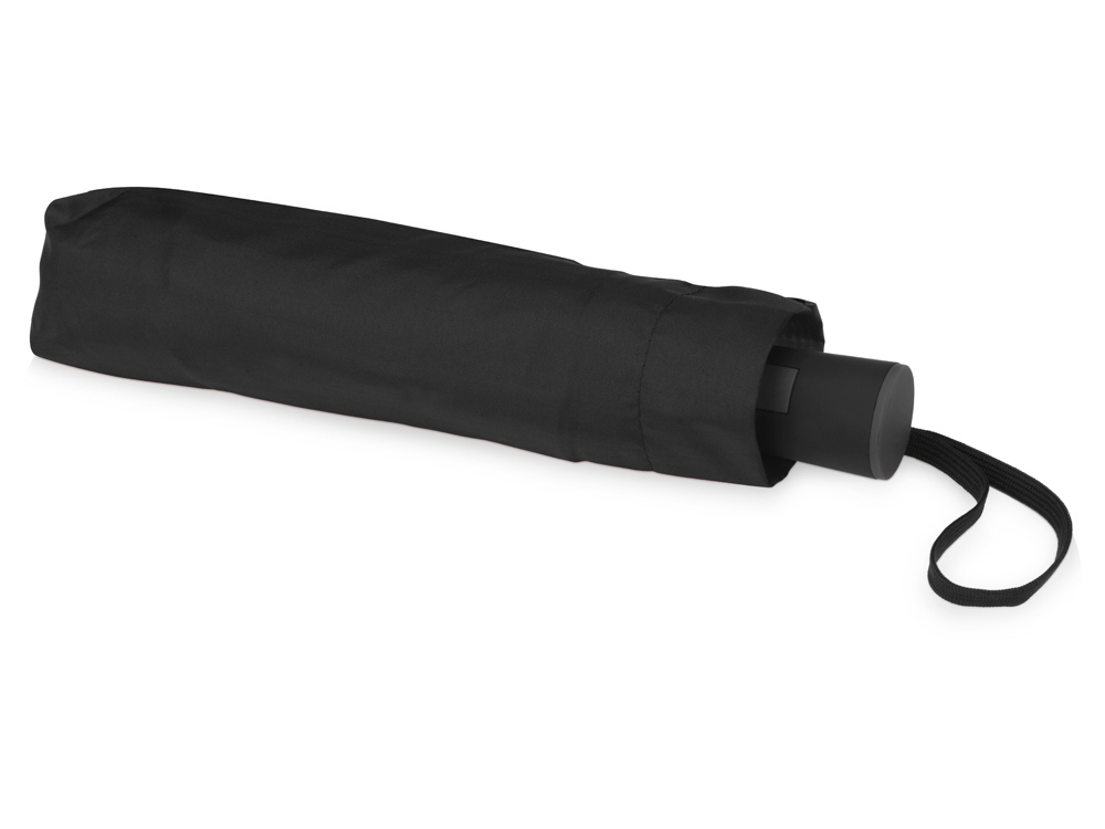 Зонт складной Irvine, полуавтоматический, 3 сложения, с чехлом, черный-4
