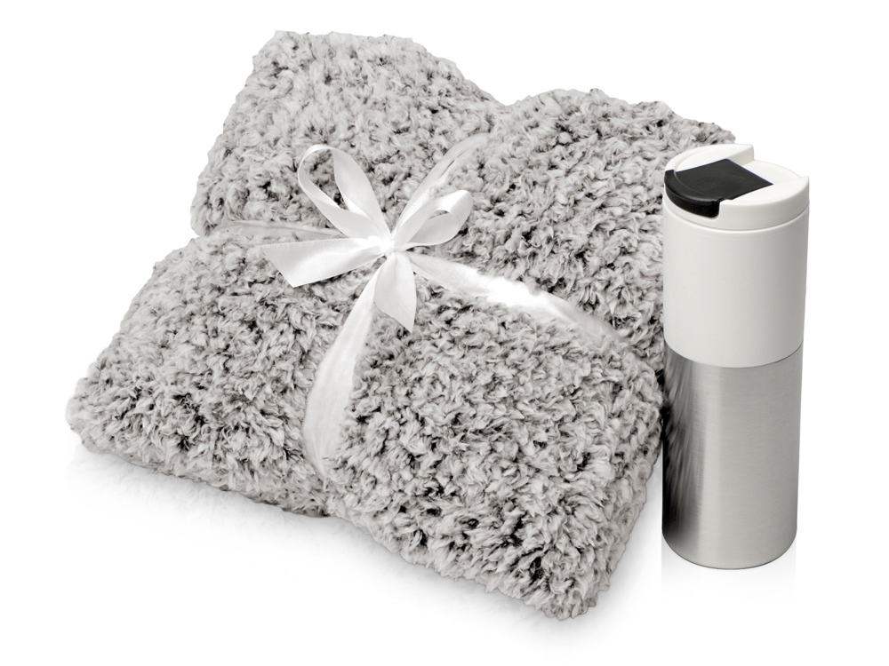 Подарочный набор с пледом и термокружкой Хюгге-0