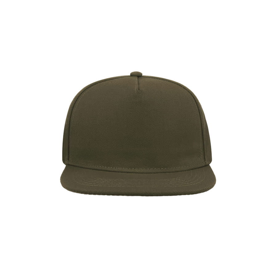 Бейсболка SNAP FIVE, 5 клиньев, пластиковая застежка, оливковый-4