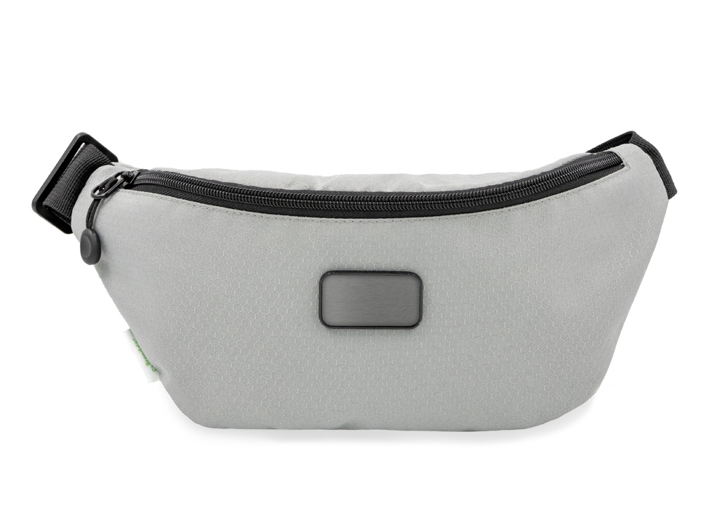 Универсальная водостойкая сумка на пояс Bumble из переработанного пластика, серый-4