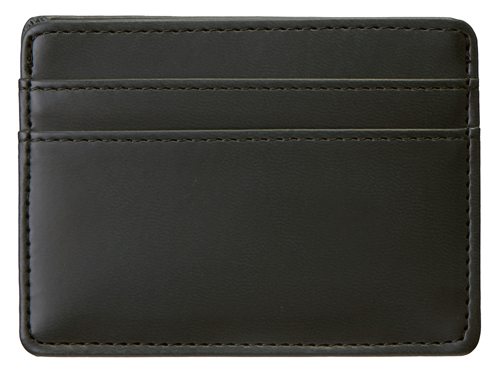 Картхолдер для двух карт и наличных денег с зажимом Crave, черный-1