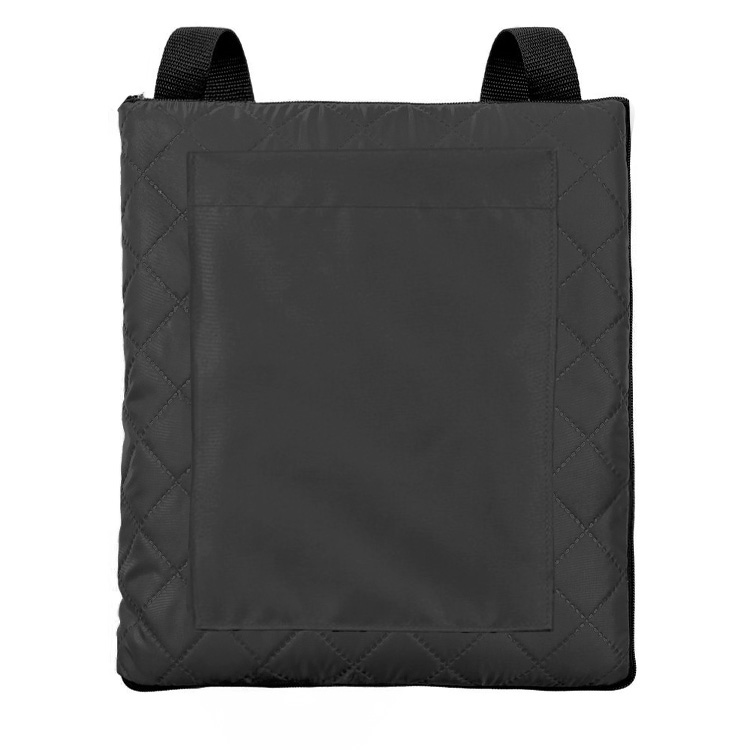 Плед для пикника "Rest"; чёрный; 115 х 140 см; двухсторонний материал флис 150 гр/м2+оксфорд  210 T, черный-3