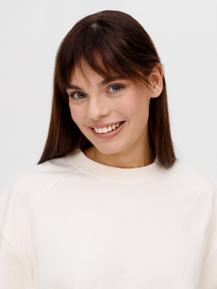 Футболка оверсайз унисекс Sideline, молочно-белая-5