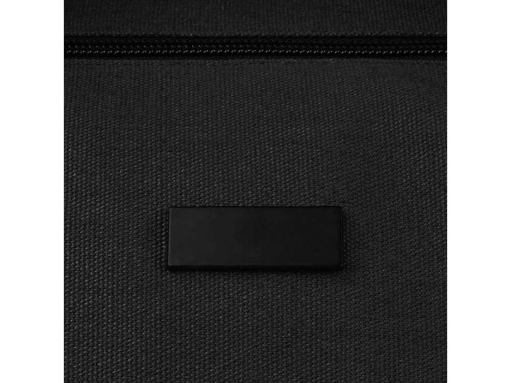 Спортивная сумка Joey из брезента, переработанного по стандарту GRS, объемом 25 л, черный-4