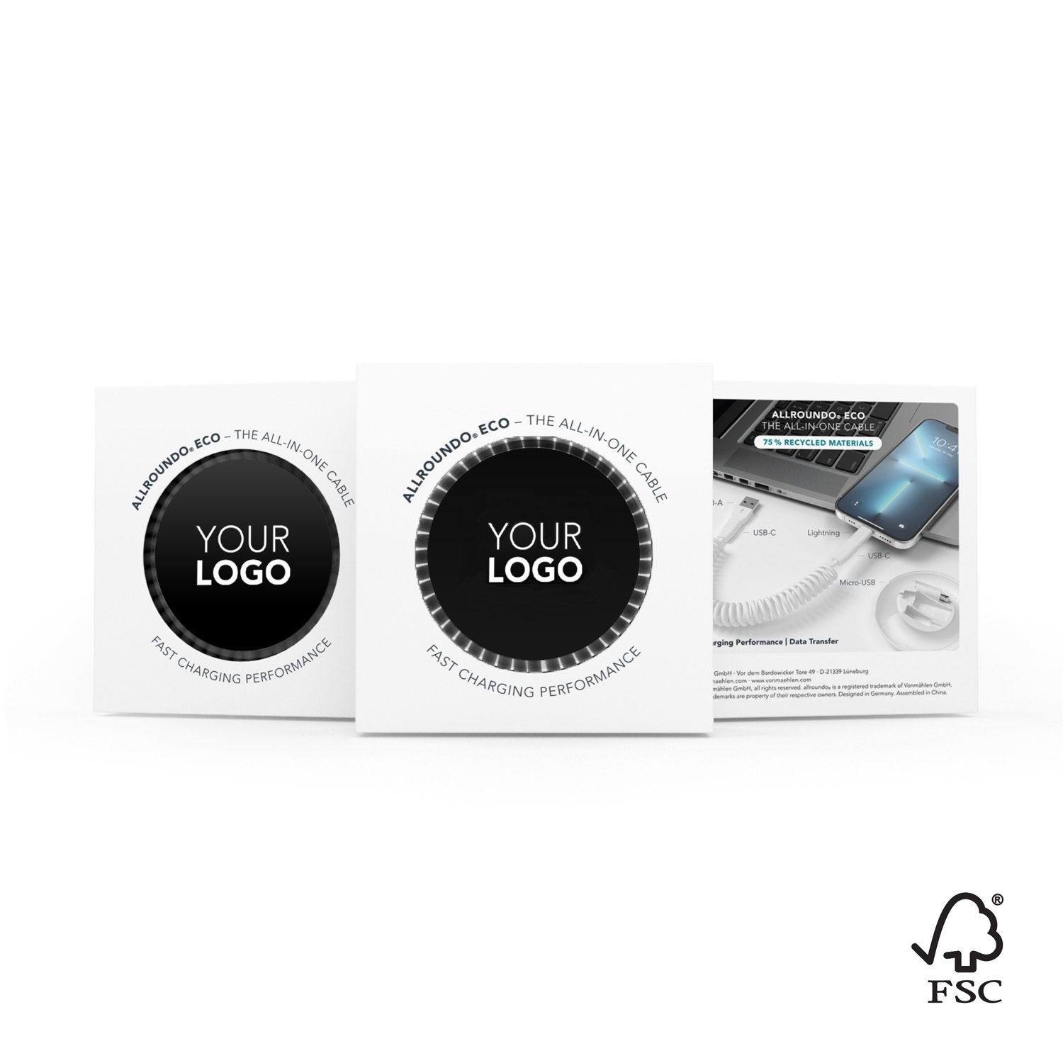 Кабель VONMAHLEN allroundo® eco 6 в 1 с быстрой зарядкой, 90 см-0
