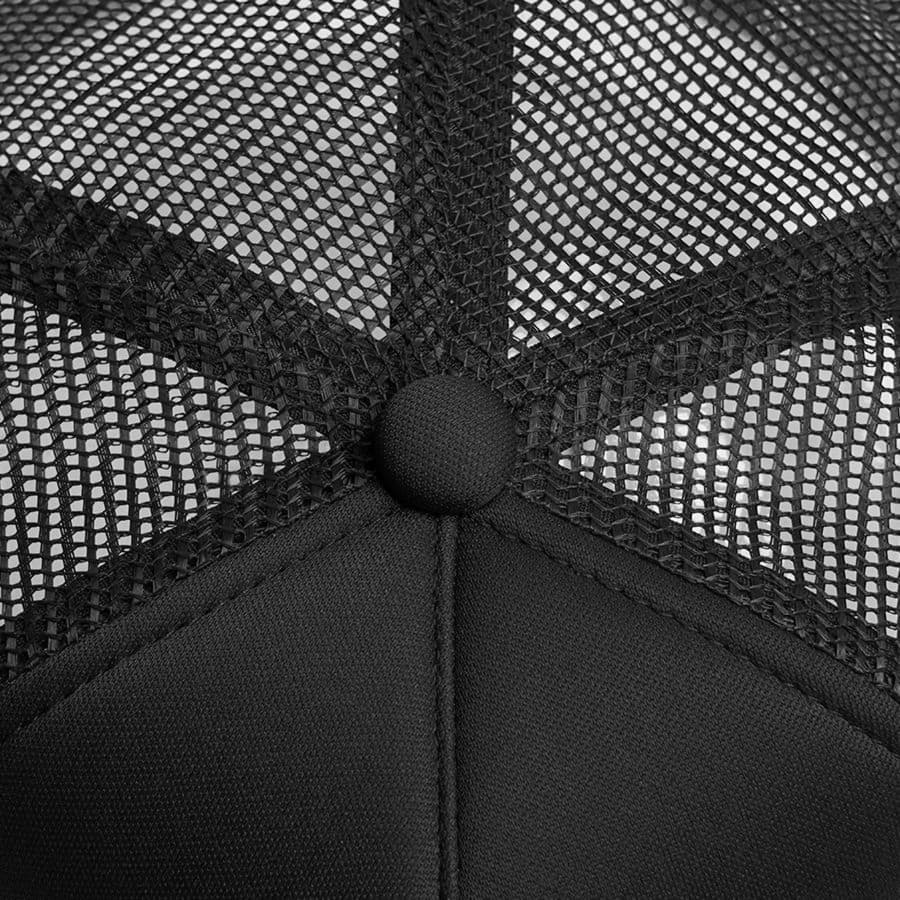 Бейсболка FLICK, 5 клиньев, пластиковая застежка, черный-4