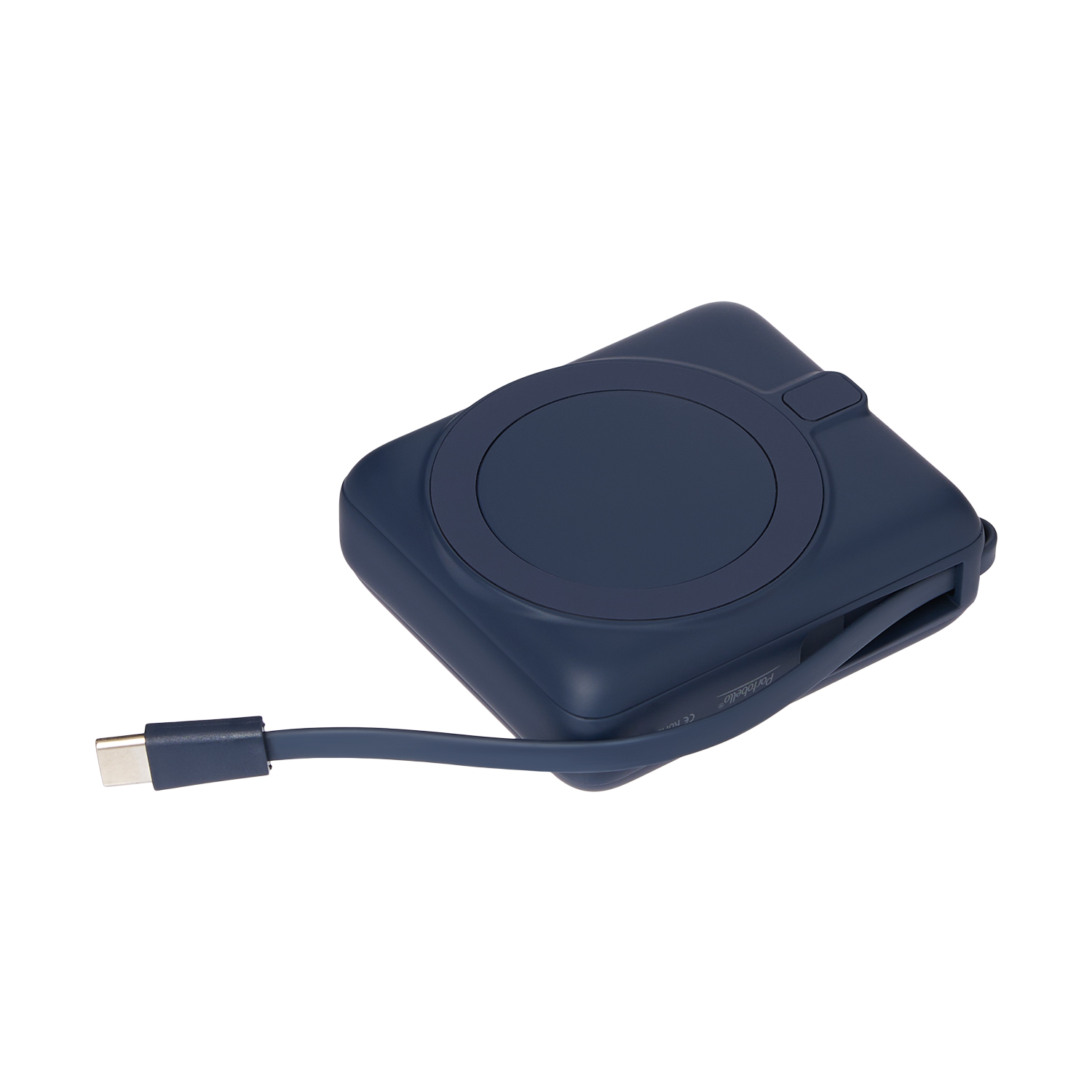 Внешний аккумулятор с подсветкой Риттер PD (Ritter PD) 10000mAh с функцией беспроводной зарядки 15W, синий-3